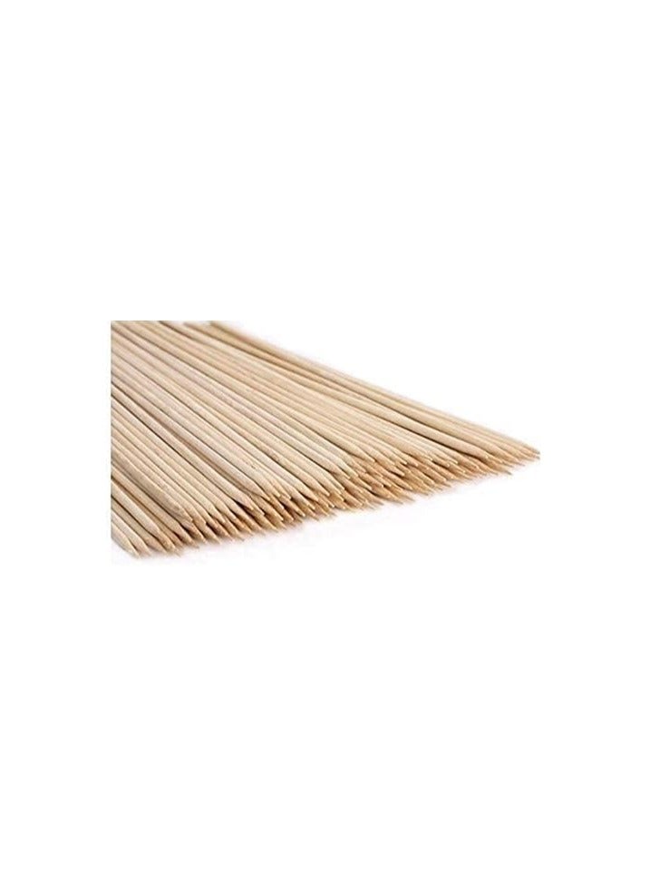 SNH Packing Bamboo Sticks Wooden Skewers Sticks 14cm Strong For BBQ Barbecue, Kebab, Marshmallow, Roasting, Chocolate Fountain, Campfire Fondue 100 Pieces. - Image 3